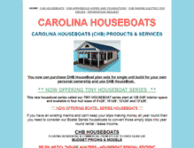 Tablet Screenshot of carolinahouseboats.com
